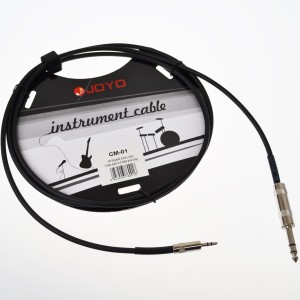 Cm-01 Cable - JOYO Cm-01 3.5 Mm Male To 6.3 Mm Male Plug Shielded Stereo Cable, 6  Length - Electric, Bass and Acoustic Guitar Accessories by JOYO